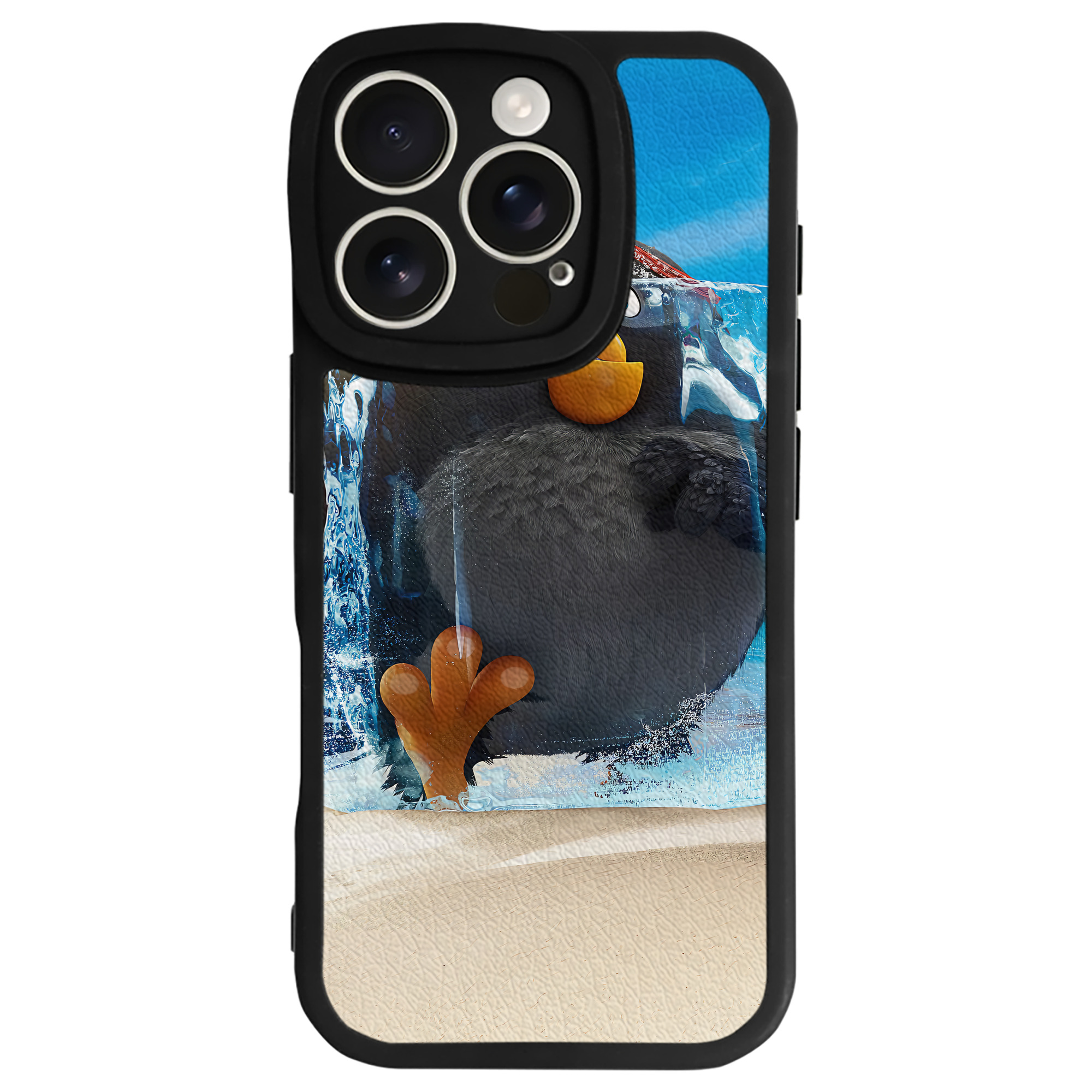 （画像用） Angry Birds アングリーバード 【iPhone 16シリーズ対応】シリコンスマホケース（レザー調） 材質：シリコン